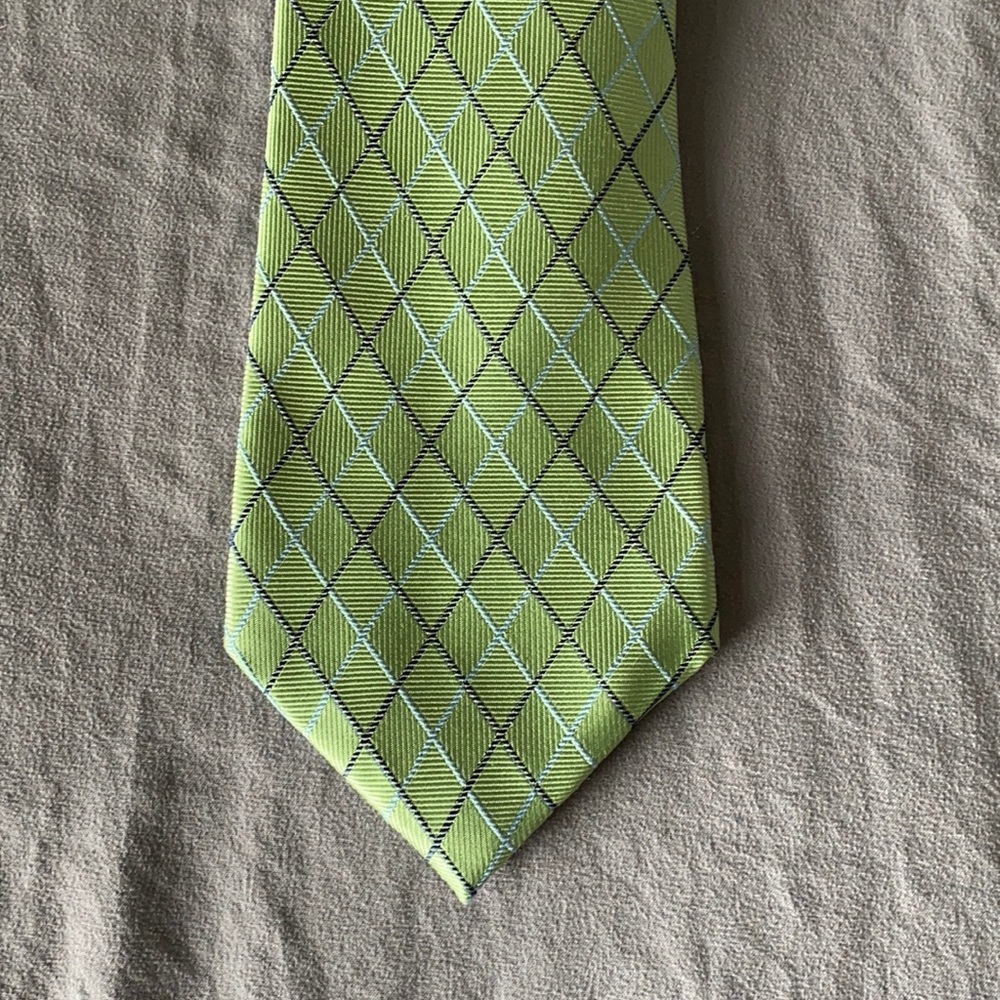 Chaps- green argyle tie